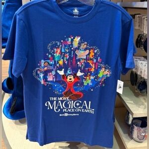 2025 Disney Parks Mickey Sorcerer & Friends T-Shirt Med The Most Magical WDW NWT